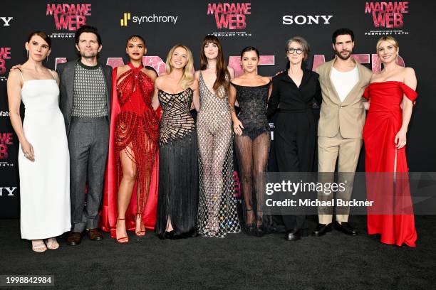 Zosia Mamet, Adam Scott, Celeste O'Connor, Sydney Sweeney, Dakota Johnson, Isabela Merced, S. J. Clarkson, Tahar Rahim and Emma Roberts at the world...