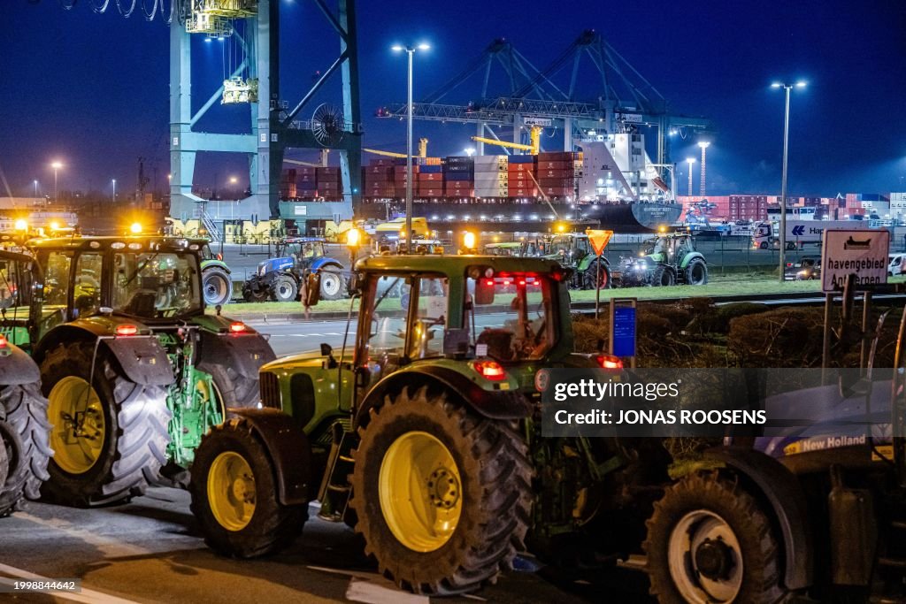 BELGIUM ANTWERP EUROPEAN FARMERS PROTEST