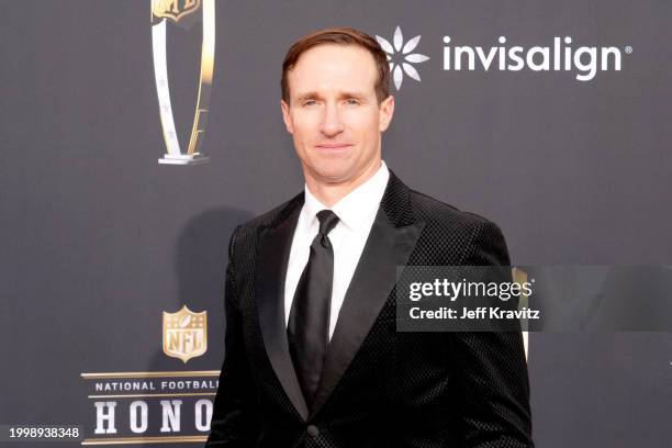 Drew Brees attends the 13th Annual NFL Honors at Resorts World Theatre on February 08, 2024 in Las Vegas, Nevada.