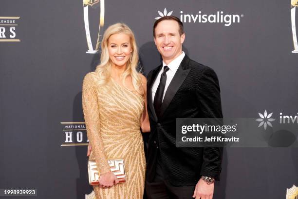 Brittany Brees and Drew Brees attend the 13th Annual NFL Honors at Resorts World Theatre on February 08, 2024 in Las Vegas, Nevada.