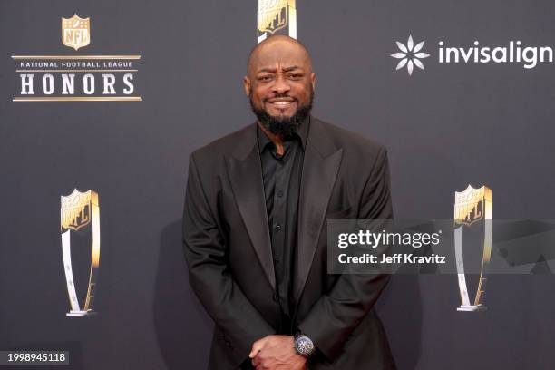 Mike Tomlin attends the 13th Annual NFL Honors at Resorts World Theatre on February 08, 2024 in Las Vegas, Nevada.