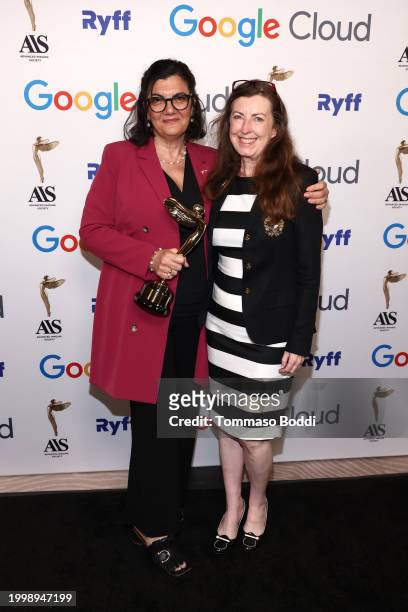 Janet Muswell Hamilton, SVP Visual Effects, HBO & Max with Barbara Marshall of HP attend the 14th Advanced Imaging Society's Lumiere Awards at The...