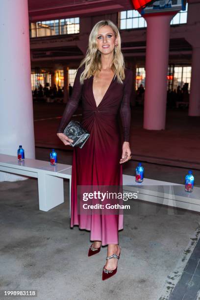 Nicky Hilton Rothschild attends the Prabal Gurung fashion show during New York Fashion Week: The Shows at Starrett-Lehigh Building on February 09,...
