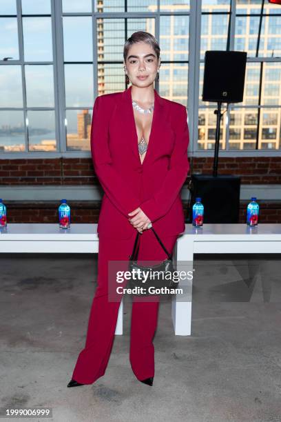 Auliʻi Cravalho attends the Prabal Gurung fashion show during New York Fashion Week: The Shows at Starrett-Lehigh Building on February 09, 2024 in...