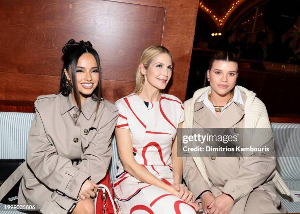 Becky G, Kelly Rutherford and Sofia Richie Grainge attend the Tommy Hilfiger show during New York Fashion Week The Shows on February 09, 2024 in New...