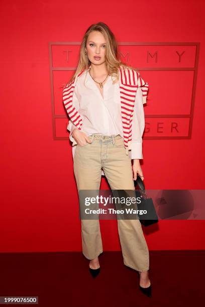 Romee Strijd attends the Tommy Hilfiger show during New York Fashion Week The Shows on February 09, 2024 in New York City.