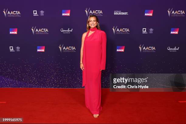 Renee Bargh attends the 2024 AACTA Awards Presented By Foxtel Group at HOTA on February 10, 2024 in Gold Coast, Australia.