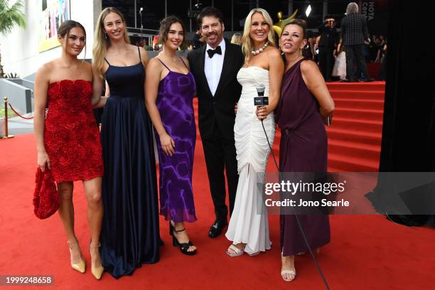 Charlotte Connick, Sarah Kate Connick, Georgia Tatum Connick, Harry Connick Jr., Candice Dixon and guest attend the 2024 AACTA Awards Presented By...