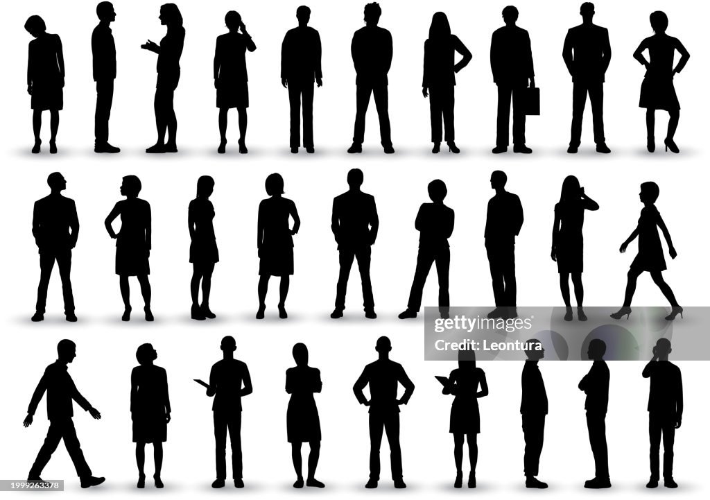 Menschen Silhouetten