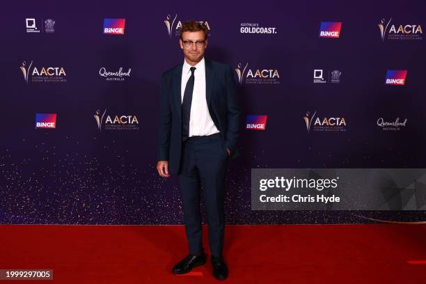 Simon Baker attends the 2024 AACTA Awards Presented By Foxtel Group at HOTA on February 10, 2024 in Gold Coast, Australia.