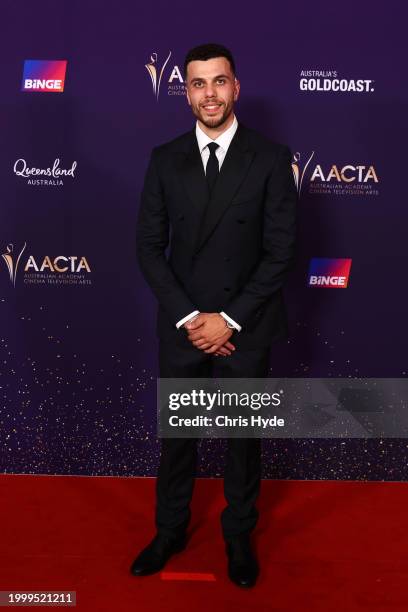 Elias Anton attend the 2024 AACTA Awards Presented By Foxtel Group at HOTA on February 10, 2024 in Gold Coast, Australia.