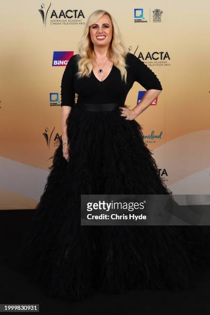 Rebel Wilson attends the 2024 AACTA Awards Presented By Foxtel Group at HOTA on February 10, 2024 in Gold Coast, Australia.