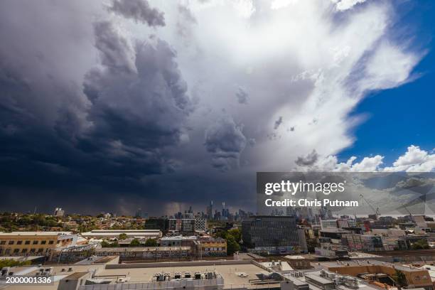 An intense summer weather system passes across Victoria and over Richmond in Melbourne. Significant damage occured in some areas along with bushfires...