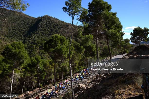 General view of the peloton climbing to Collado Bermejo - Cima Marco Pantani during the 40th Vuelta Ciclista a la Región de Murcia "Costa Calida"...