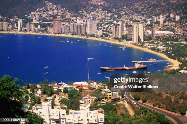 mexico, acapulco, acapulco bay and beaches - 阿卡普爾科 個照片及圖片檔