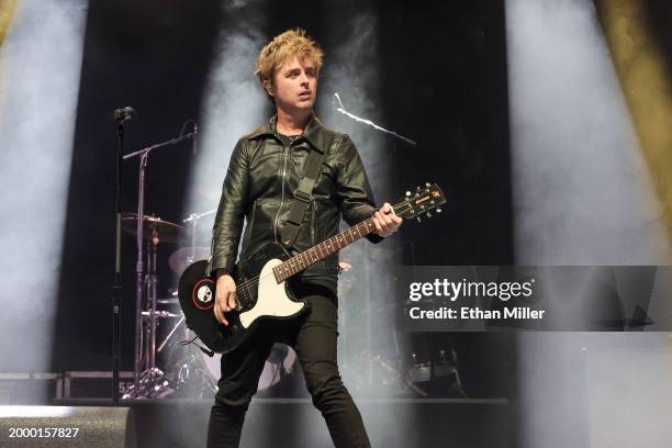 Billie Joe Armstrong of Green Day performs during EA Sports' The Madden Bowl at the House of Blues Las Vegas inside Mandalay Bay Resort and Casino on...