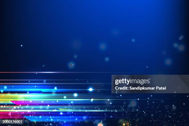 abstract speed lights motion background - city street blurred stock illustrations