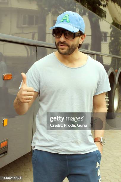 Saif Ali Khan is seen at Mehboob Studio,bandra on October 27,2014 in Mumbai, India