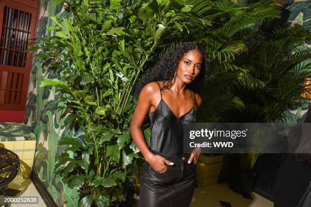 Melodie Monrose at the Frame NYFW Dinner held at Indochine on February 12, 2024 in New York, New York.