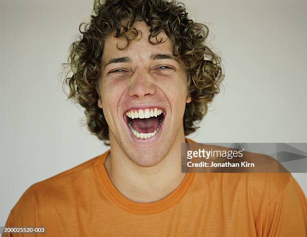 young man laughing, close-up, portrait - 2005 20 stock pictures, royalty-free photos & images