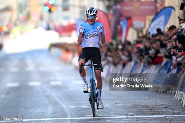 Ben O'connor of Australia and Decathlon AG2R La Mondiale Team celebrates at finish line as race winner during the 40th Vuelta Ciclista a la Región de...