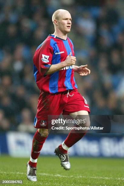 Andrew Johnson of Crystal Palace running during the Premier League match between Manchester City and Crystal Palace at City Of Manchester Stadium on...