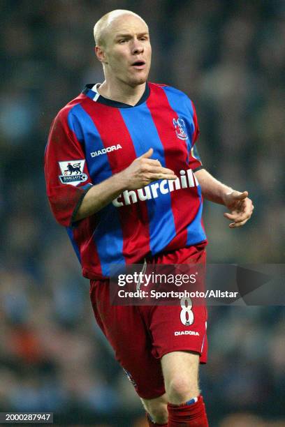 Andrew Johnson of Crystal Palace running during the Premier League match between Manchester City and Crystal Palace at City Of Manchester Stadium on...