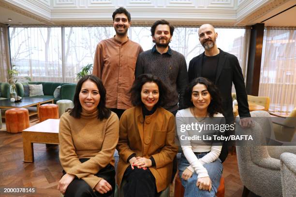 Azeem Bhati, Elham Ehsas, Yiannis Manolopoulos, Catherine Eschaepe, Dina Mousawi and Afsaneh Dehrouyeh during the BAFTA Screenings with Q&A's for the...