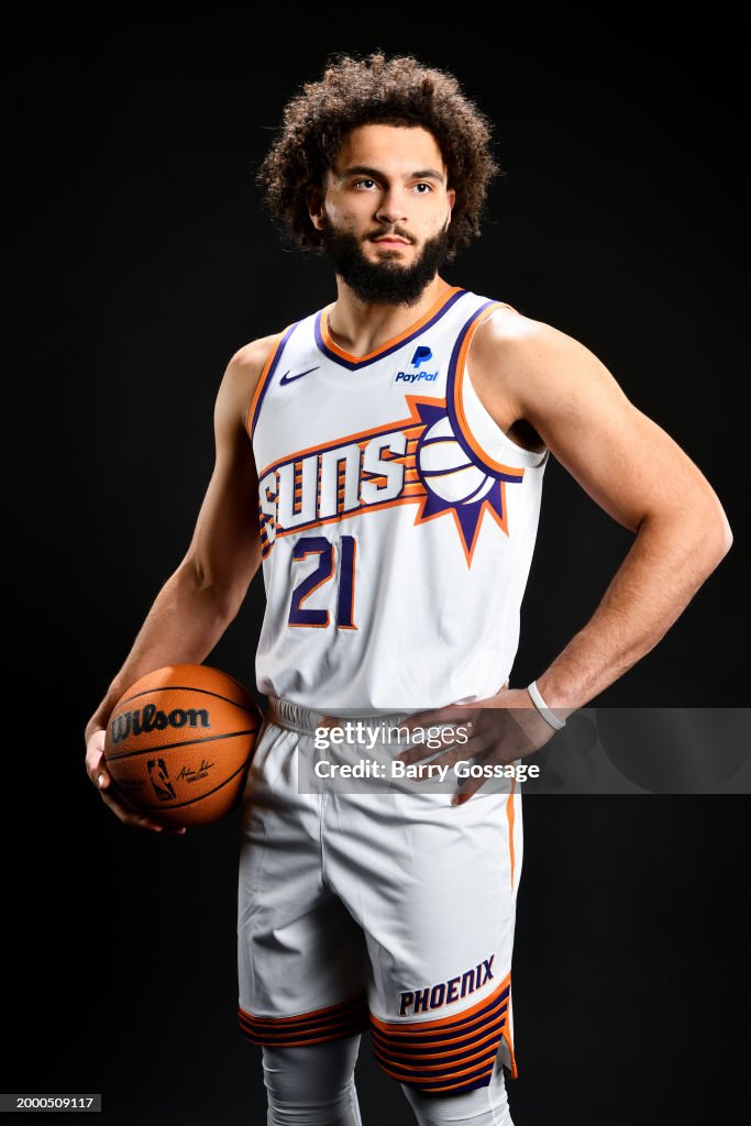 David Roddy of the Phoenix Suns poses for a portrait on February 12 ...