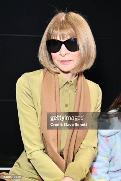 Dame Anna Wintour attends the Proenza Schouler F/W24 show during February 2024 New York Fashion Week: The Shows on February 10, 2024 in New York City.