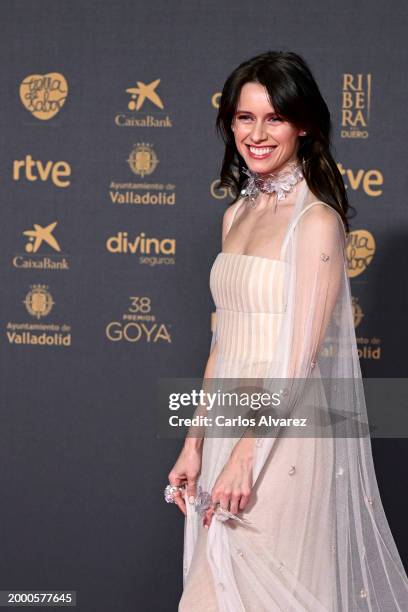 Manuela Vellés attends the red carpet at the Goya Awards 2024 at Feria de Valladolid on February 10, 2024 in Valladolid, Spain.