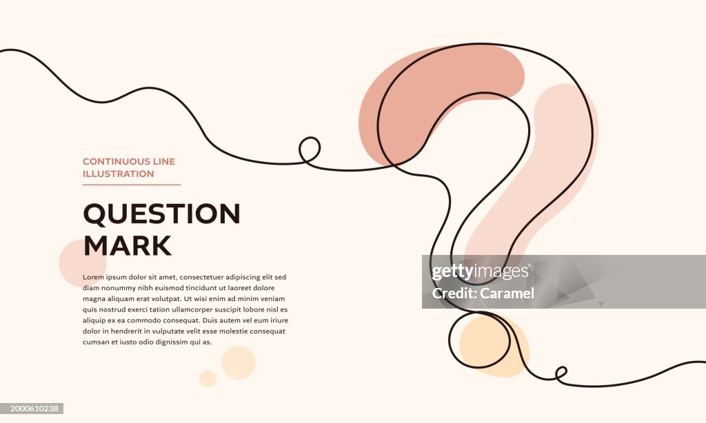 Question Mark Continuous Line Illustration High-Res Vector Graphic ...