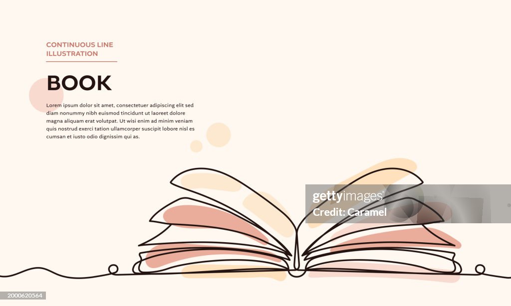Book Continuous Line Icon