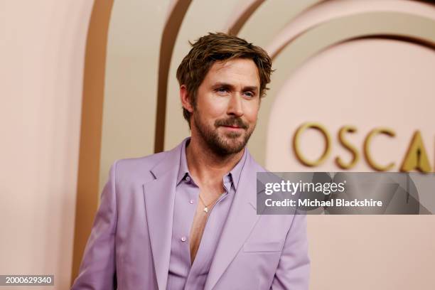 Beverly Hills , CA Ryan Gosling arriving at the 2024 Oscars Nominees Luncheon Red Carpet at the The Beverly Hilton Hotel in Beverly Hills , CA,...