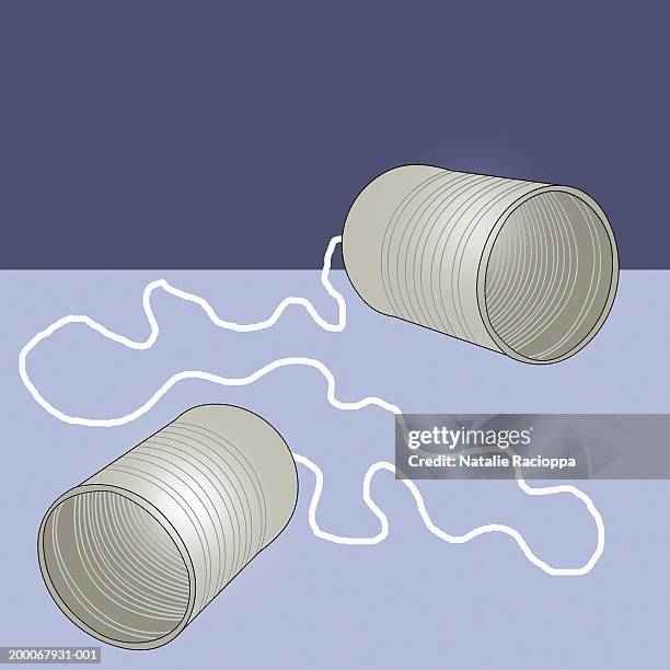Tin Can And String High Res Illustrations - Getty Images