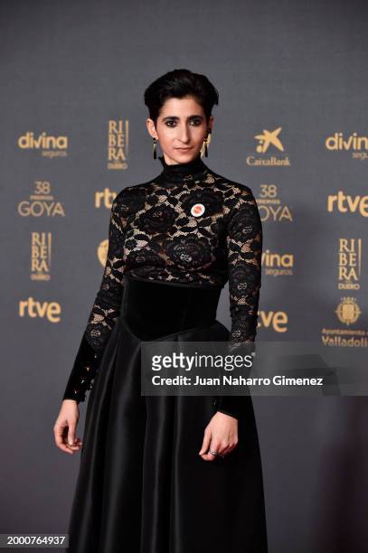 Alba Flores attends the red carpet at the Goya Awards 2024 at Feria de Valladolid on February 10, 2024 in Valladolid, Spain.