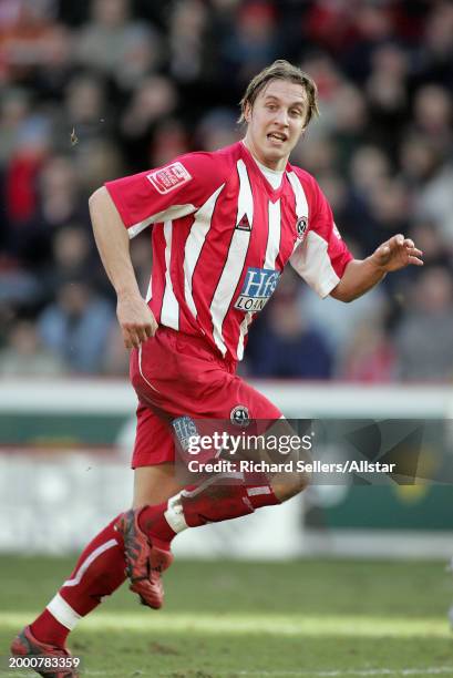 Philip Jagielka of Sheffield United running during the FA Cup 3rd Round match between Sheffield United and Aston Villa at Bramall Lane on January 8,...