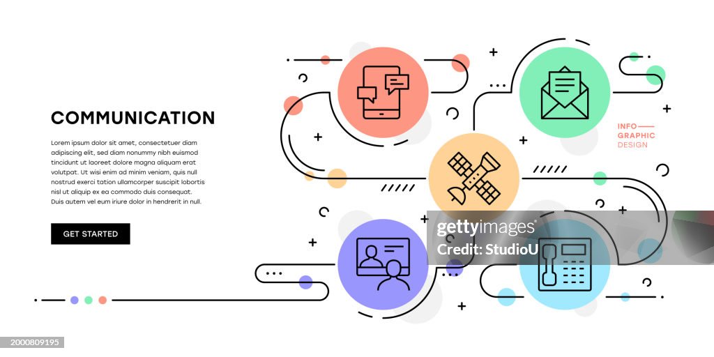 Communication Infographic Template High-Res Vector Graphic - Getty Images