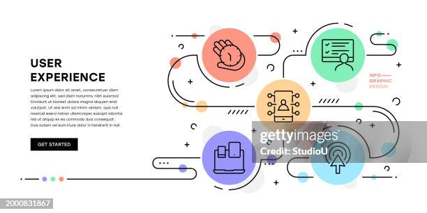 user experience infographic template - application programming interface stock illustrations