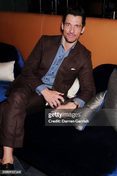 David Gandy celebrates at Sphere on February 10, 2024 in Dubai, United Arab Emirates.