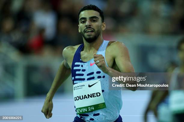 Mohamed Ali Gouaned of Algeria competes in the 800m Mens B Final during the Meeting Hauts de France Pas de Calais EDF Trophy as part of the World...