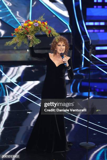 Fiorella Mannoia attends the 74th Sanremo Music Festival 2024 at Teatro Ariston on February 10, 2024 in Sanremo, Italy.