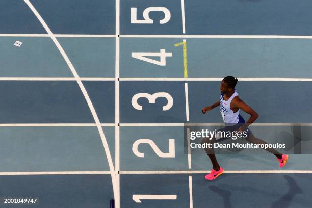 Lamecha Girma of Ethiopia competes and wins the 2000m Men Final Final during the Meeting Hauts de France Pas de Calais EDF Trophy as part of the...