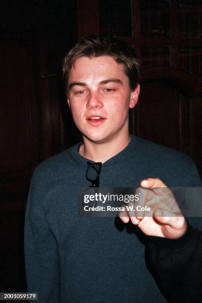 Leonardo DiCaprio in NYC at a dinner event, 1996