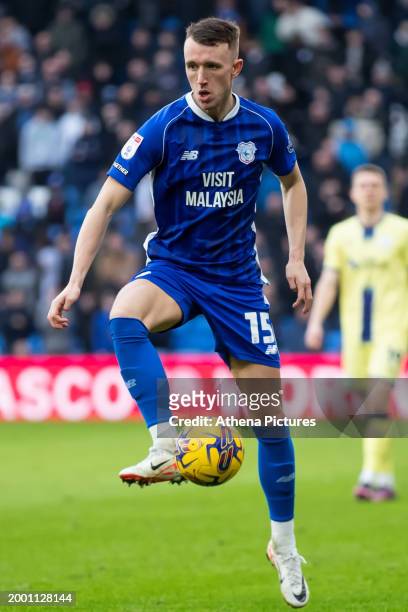 David Turnbull of Cardiff City controls the ball during the Sky Bet Championship match between Cardiff City and Preston North End at the Cardiff City...