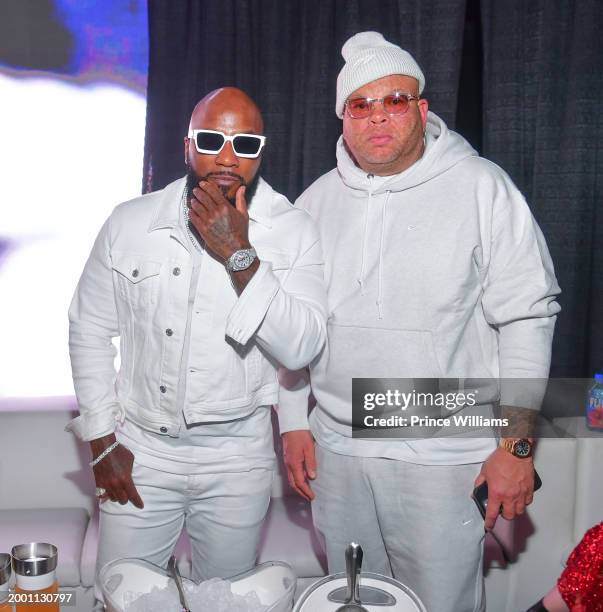 Jeezy and Shawn Pecas attend The Official Big Game Weekend Friday at Sahara Las Vegas on February 9, 2024 in Las Vegas, Nevada.