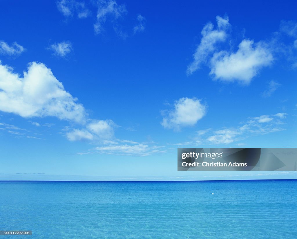 Cloudy sky over ocean