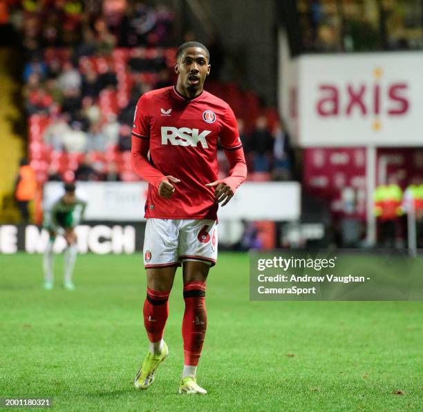 Charlton Athletic's Kayne Ramsay during the Sky Bet League One match between Charlton Athletic and Lincoln City at The Valley on February 13, 2024 in...