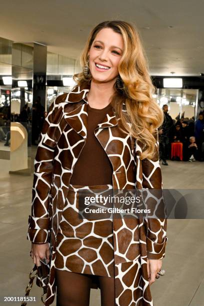Blake Lively at Michael Kors RTW Fall 2024 as part of New York Ready to Wear Fashion Week held on February 13, 2024 in New York, New York.