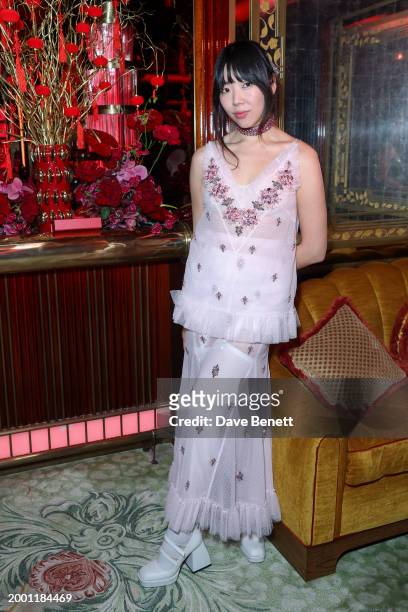 Susie Lau aka Susie Bubble attends Huishan Zhang and George's Chinese New Year celebration at Hound Bar at George on February 13, 2024 in London,...